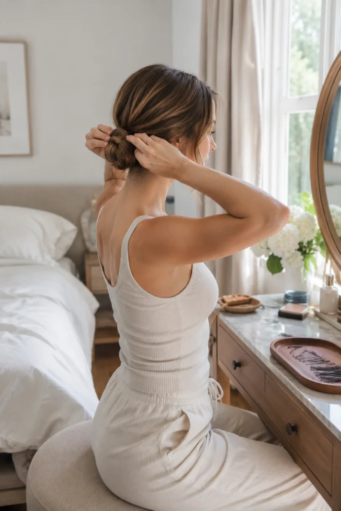 A Low Bun Trick For Fine Hair That Won't Go Flat