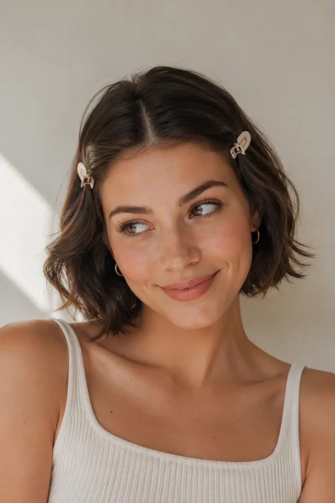 A Short Hair Clip Combo For Second Day Waves