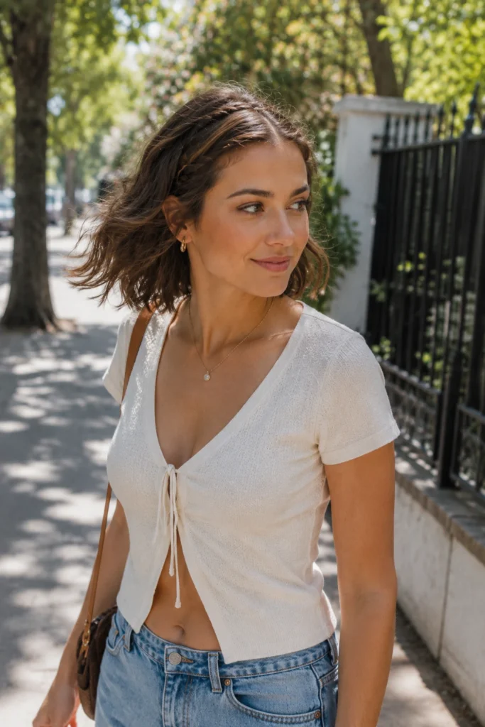 The Braided Headband Look For Growing Out Bangs