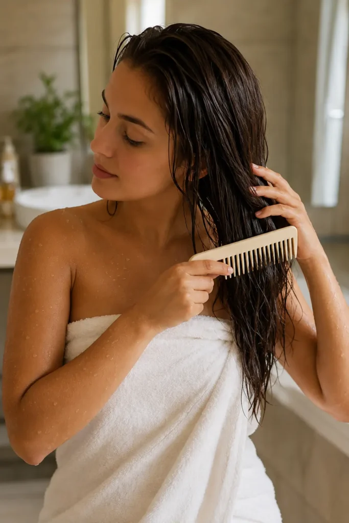 Wet Hair Brushing