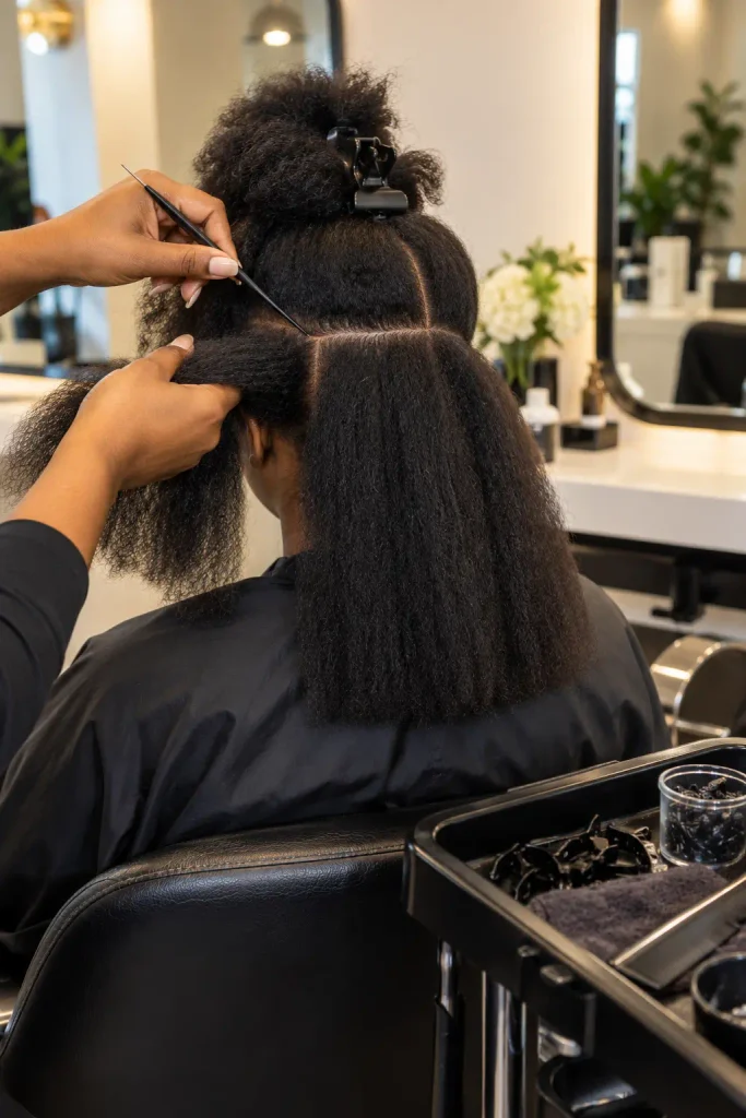 A Cut That Grows Out Evenly Between Twists and Braids