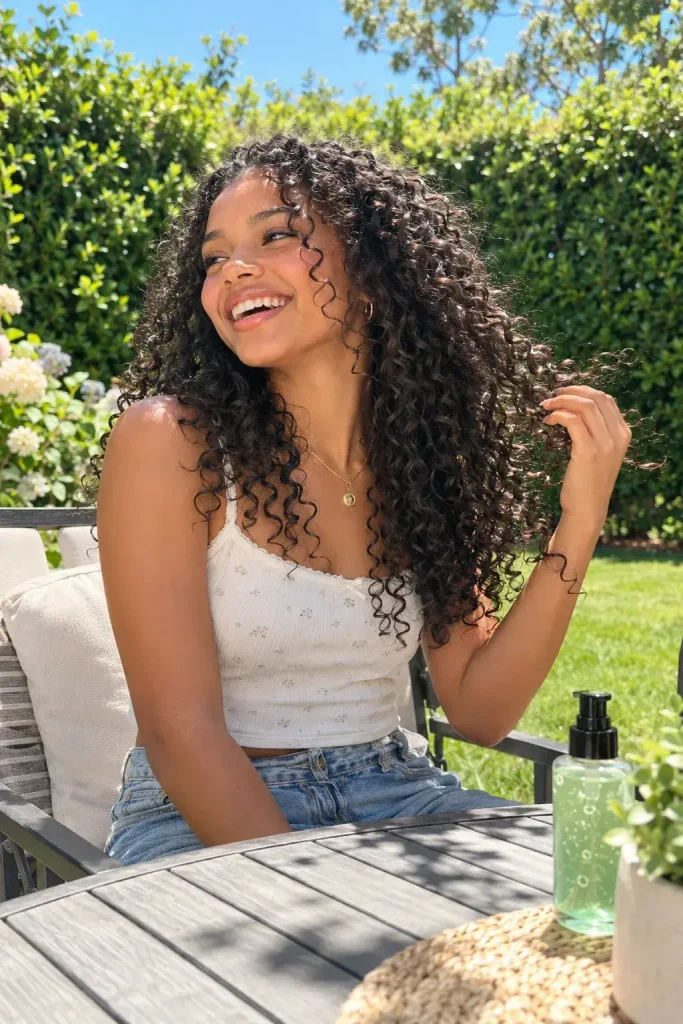 A Defined Wash and Go Locked In With a Gel Cast