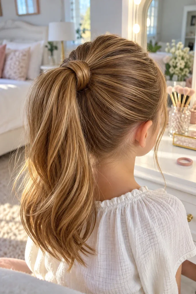 The Criss-Cross Ponytail Trick for Thin Hair